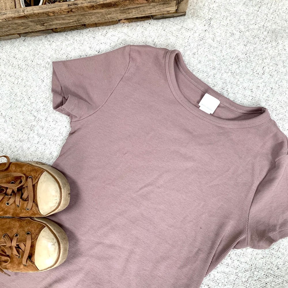 H&M Basic Mauve Tee